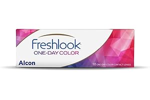 ALCON Freshlook One-Day One-Day Contact Lenses, Couleur Gray, 10 Unités, Rayon (Bc) 8.6 Mm, D 13.8 Mm, 0.00 Diopt, sans correction