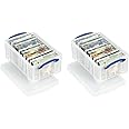 Really Useful Plastic Storage Box 9 Litre Clear (Pack of 2)