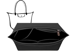 Charinor Premium Taschen Organizer für Longchamp, Taschenorganizer L aus Filz(SchwarzL)