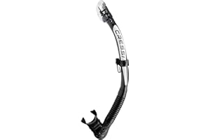 Cressi Alpha Ultra Dry Snorkel - Trockenschnorchel zum Tauchen, Freitauchen und Schnorcheln, Einheitsgröße Unisex