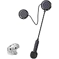 YYTFY Motorcycle Helmet Bluetooth Headset with Bluetooth 5.0 Ultra-Thin Wireless Helmet Earphone Hands Free Music Call Control Waterproof Helmet Speaker for Motorbike Sport Cycling/Skiing/Riding