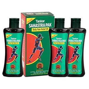 Tankar Sahstrapak Pain Relief Oil, 60ML (Pack Of 3)