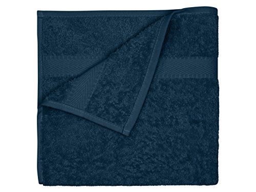 Frottiertücher der Serie Opal – erhältlich in 33 modernen Farben und 7 verschiedenen Größen -Markenqualität von Dyckhoff, 1 Pack (3 Stück) – Handtücher [50 x 100 cm], marine - 2