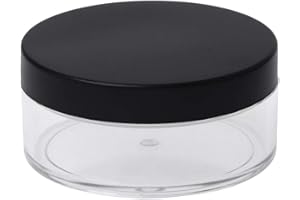JAGETRADE 50g Kunststoff leer Lose Puder Dose mit Sieb Kosmetik Jar Make-up Container Box