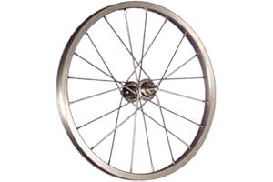 Taylor-Wheels 18 Pouces Roue Avant vélo moyeu Aluminium Acier Inoxydable 355-19 Argent