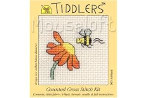Mouseloft cross stitch Tiddler Range Flower and Bee