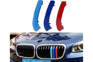 BizTech ® Clip In Grille Inserts Compatible with BMW 2 Series Active Gran Tourer 2015-present F45 F46 10 Beams Stats Bars Bonnet Hood Kidney Stripes Cover …