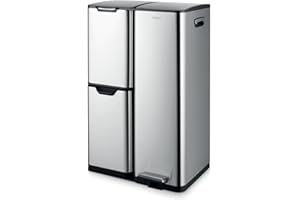 Tower T838024SS Pedal Bin, Steel, Silver