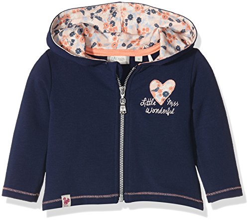 Sanetta Baby Girls' 113733 Sports Hoodie, Blue-Blau (Swallow Blue 50192), 9-12 Months
