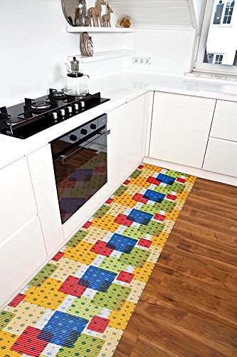 (7,99€/m) Weichschaummatte Antirutschmatte Badezimmermatte Sicherheit Badvorleger WC – Küche | Farbe : Hängebrücke 461-1 - 5