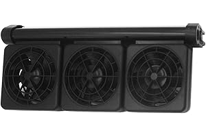 Pssopp Aquarium Chillers Adjustable Fish Tank Cooling Fan Heat Dissipation Fans Aquarium ColdWind Cooling System for for Salt Fresh Water Tank(3 Head)
