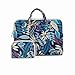 Produktbild Fen Handtasche für MacBook 33 cm MacBook Air 27,9 cm/33 cm MacBook Pro 33 cm/38,1 cm MacBook Pro 33 cm/38,1 cm mit Retina Display Blume Textil Material Forest Farbe blau dunkelblau 12"