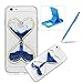For iPhone SE Liquid Case,For iPhone 5S Glitter Love Heart Case,Herzzer Luxury Funny Creative 3D Sandglass Liquid Quicksand Glitter Sand Moving Crystal Soft Gel Protective Back Cover Case For iPhone SE/For iPhone 5/5S + 1 x Free Blue Cellphone Kickstand + 1 x Free Blue Stylus Pen - Dark Blue