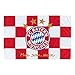 Produktbild Fahne 150 x 100 cm Karo FC Bayern MÜNCHEN FCB + gratis Sticker München forever, / rapeau / bandera / Flag / Flagge / Banner