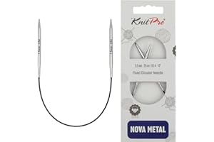 KnitPro - Nova Metal (25 cm, 3,50) Aghi a Maglia Circolare - 1 unità