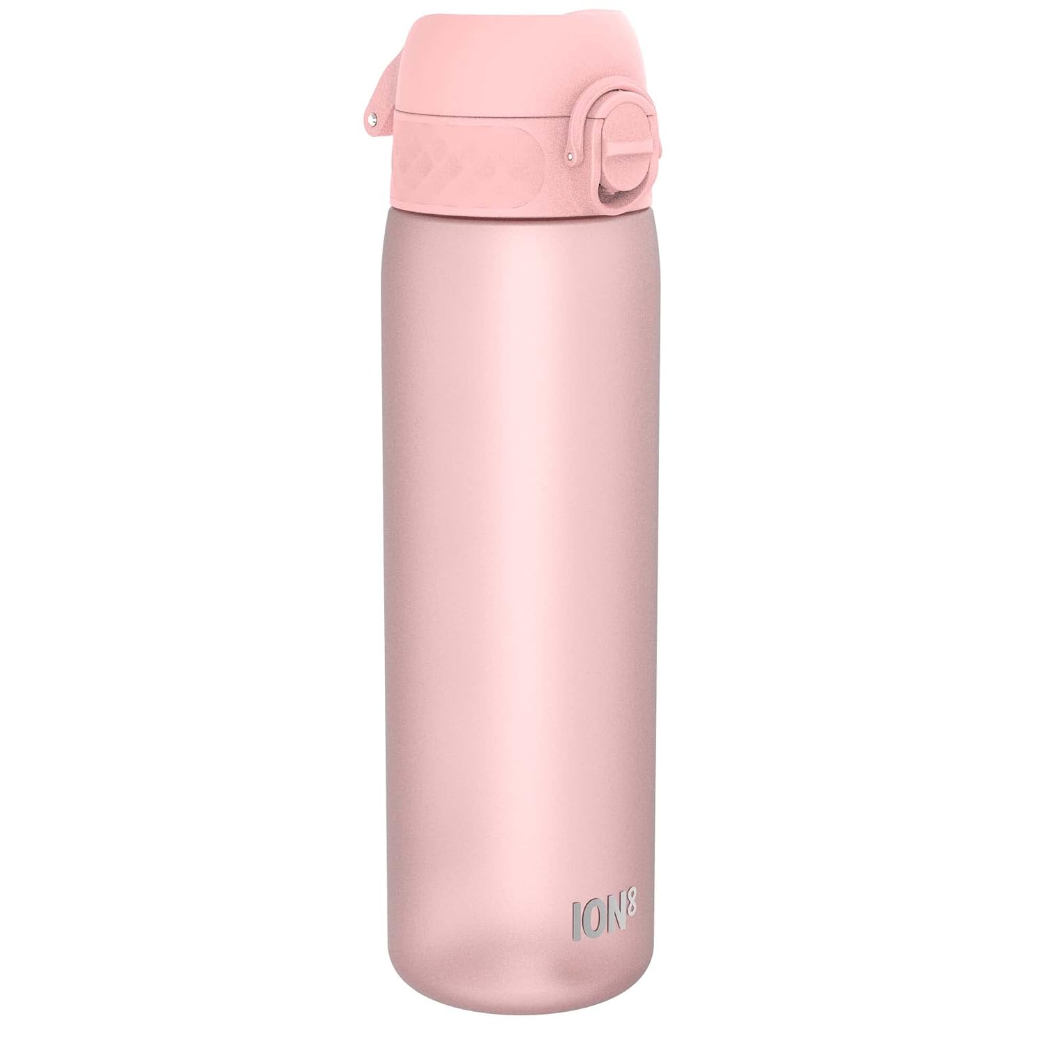 ION8 Waterfles, 500 ml/18 oz, Lekvrij, Makkelijk te Openen, Veilige Vergrendeling, Vaatwasserbestendig, BPA-vrij, Draaghendel, Past in Bekerhouders, Makkelijk Schoon, Geurvrij, Drinkfles Licht Roze