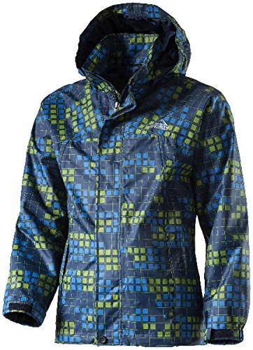McKINLEY K-Regenjacke Hanford II, multi./blue petrol,152 [Misc.]