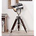 THORINSTRUMENTS Thor Instruments.Co Classical Vintage Designer's Spotlight with Table Lamp Tripod Silver