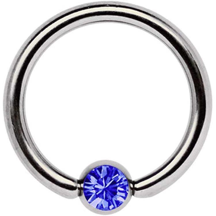 Treuheld Klemmkugelring 1,2 Mm Aus Titan - 4 Größen (6-12 Mm), Hypoallergen, Für Septum, Ohr, Lippe