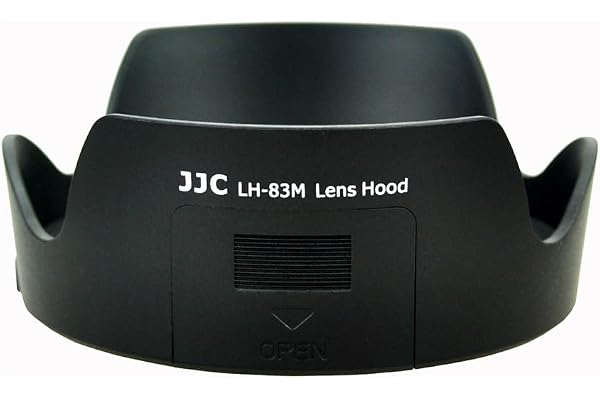 JJC linsskydd för Canon EF 24-105 mm F3.5-5.6 IS STM, ersätter Canon EW-83M | Vändbar blomhuva, passar filter med 77 mm diameter, funktion med filteråtkomst, icke-bländande matt finish