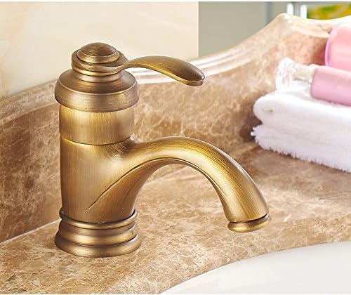 GAOCHENGFEI European antique teapot basin faucet all copper table basin cold hot water bathroom bathroom cabinet single faucet