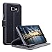 Produktbild 2016 Galaxy A5 Cover, Terrapin Leder Tasche Case Hülle im Bookstyle mit Standfunktion Kartenfächer für Samsung Galaxy A5 2016 Hülle Schwarz