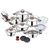 Color: Acero inoxidable Berlinger Haus Thermo Controle 19 Piezas Utensilios de Cocina Set III