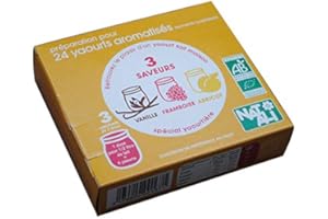 Nat-Ali - Bio - Ferments Lyphilisés pour Yaourts Aromatises 36 g (6 doses de 6g)