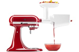 KitchenAid Accessoire Moulin à Légumes et Fruits - 5KSMFVSP - Presse purée pour KitchenAid Robot Pâtissier - Moulin avec Tamis