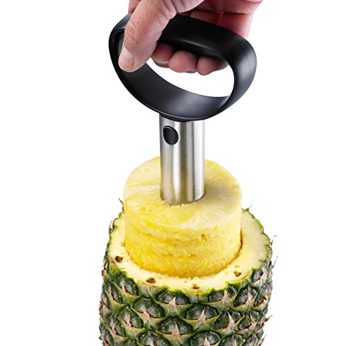 Westmark Ananasschneider/-entkerner, Durchmesser: 8,5 cm, Rostfreier Edelstahl/Kunststoff, Silber/Schwarz, 51692260 - 5