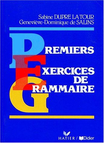 couverture de : Premiers exercices de grammaire