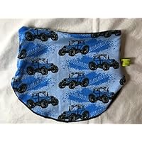 Halssocke mit Treckern blau, auch gefüttert