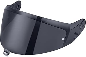 MXJ GEAR Visiere Casque Moto pour Shark SKWAL i3/RIDILL 2/ D-SKWAL 3,Visière de Casque de Protection Contre Le Vent Moto,Remplacement de Visière de Lentille pour Casque intégral (Noir)