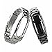 Produktbild Ersatzband für Xiaomi Miband 2, Kingwo neues Art- und Weisehandgelenk-Band für Xiaomi Mi Band 2 Magnet-Edelstahl-Luxuxhandgelenk-Bügel-MetallWristband 14-21CM (Silber)