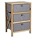 Produktbild Bambus Faltschrank Stoffschrank Campingküche Campingschrank Camping Zubehör Zelt Möbel Küchenschrank Outdoor Küche Schrank Faltbar Zeltschrank Reiseküche Grau Regal Schublade Aufbewahrung Modern