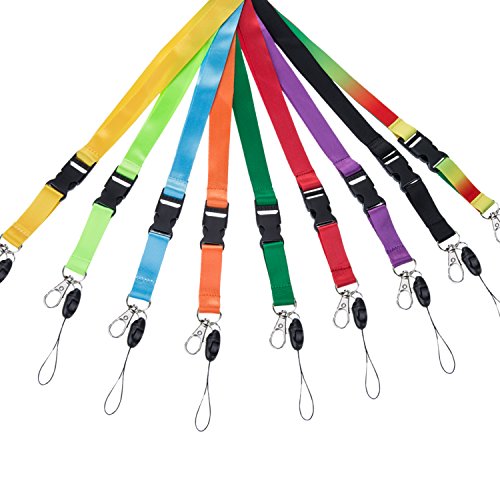 10 Piezas Correas Cordones de Tarjetas con Hebilla Desmontable 20 Pulgadas para Funda de Tarjeta  Llavero  M  vil
