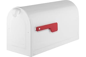 ARCHITECTURAL MAILBOXES 7900W-10 MB2 Post Mount Mailbox, White, L