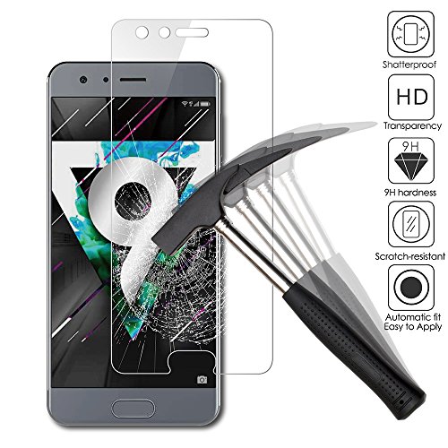  2-Pack  Protector de Pantalla Honor 9  AICEK Cristal Templado para Huawei Honor 9 Vidrio Templado Honor 9 Cristal Screen Protector