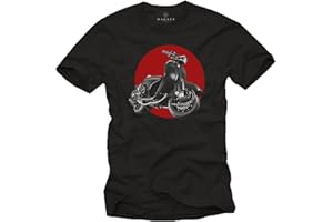 MAKAYA Vintage T-Shirt - Tuning Moto - Scooter Accesorios - Camiseta Motera Hombre