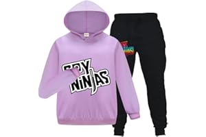 FORLCOOL Ninjas Merch Children Fashion Tracksuit Ninjas Merch Boys Girls Hoodie Trousers 2pc/Set Kids Outfit