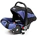 i-Safe System - Navy Trio Travel System Pram & Luxury Stroller 3 in 1 Complete With Car Seat + Footmuff + Carseat Footmuff + RainCovers
