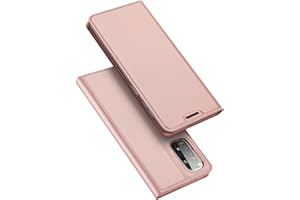 DUX DUCIS Funda Redmi Note 11, PU Cuero Flip Carcasa Fundas Móvil de Tapa Libro para Xiaomi Redmi Note 11 (Rosa Dorada)