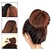 iLuLu Beauty 1 Piece Hair Styling Mesh Chignon Bun Shapers Brown Color Medium Size (7-8cm Diameter)