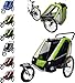 Produktbild PAPILIOSHOP LEON Kinderanhänger Fahrradanhänger jogger von 1 oder 2 kinder