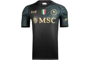 SSC NAPOLI Maglia Gara, EA7, Scudetto Tricolore, Tessuto Tecnico Dry Touch, 2023/2024