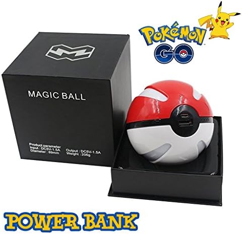 Pokemon GO Elf Ball Power Bank 10000mAh Portable Charger External Batteries (External Battery Power Bank) with High-Speed Charging