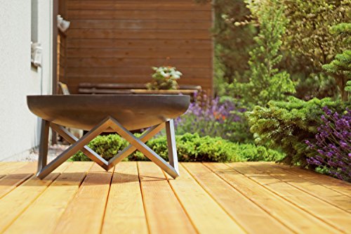 We Are Shopping – Feuerschale, Designer-Feuerschale mit Z-Edelstahlstandfuß in verschiedenen Größen (Super XXL 79) - 4