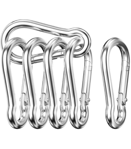 Ressort De Hamac En Acier Inoxydable 304 Avec 2 Mousquetons M8, 1