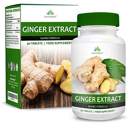 Earths Design Zenzero Radice Estratto 600mg - Ad Alta Resistenza Supplemento