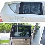 CLEVERES DESIGN. Doppellagige Maschenüberzug-Sonnenblenden, welche Passagiere vor blendenden Sonnenlicht und Sonnenbrand schützen.